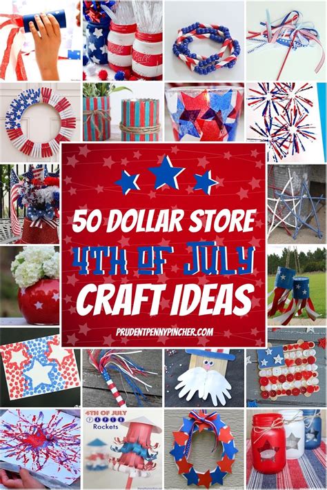 50 Dollar Store 4th Of July Crafts Prudent Penny Pincher