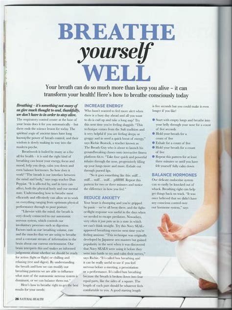 Natural Health Magazine Article