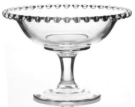 Candlewick Clear Stem 3400 Round Compote Height X Width By Imperial