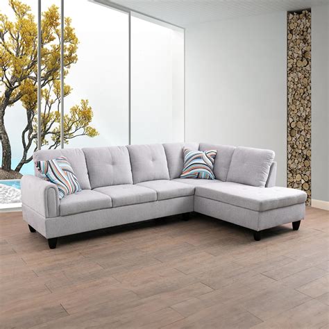 Beverly Fine Furniture Parati 2 Piece Right Facing Linen
