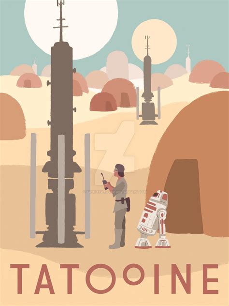 Tatooine Travel Poster By Twodeeweaver On Deviantart