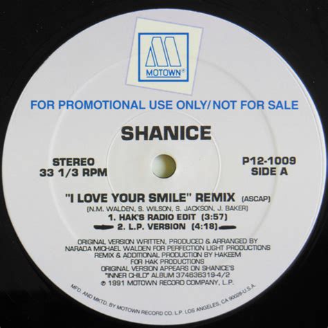 Shanice I Love Your Smile Remix 1991 Vinyl Discogs