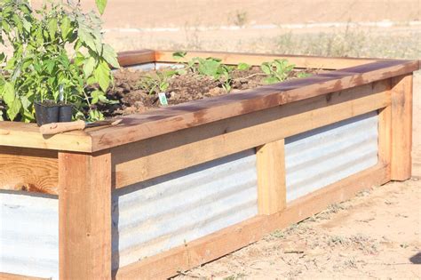 How To Build Raised Garden Beds With Corrugated Metal Metal Garden
