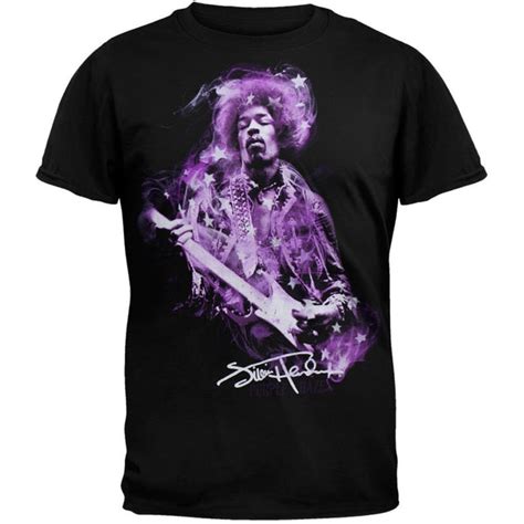 Jimi Hendrix Purple Haze Stars T Shirt Old Glory