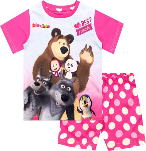Buy Masha And The Bear Girls Pajamas Online At Lowest Price In India B085tnv241