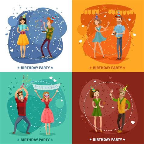 Happy Birthday Dance Vektoren Und Illustrationen Zum Kostenlosen