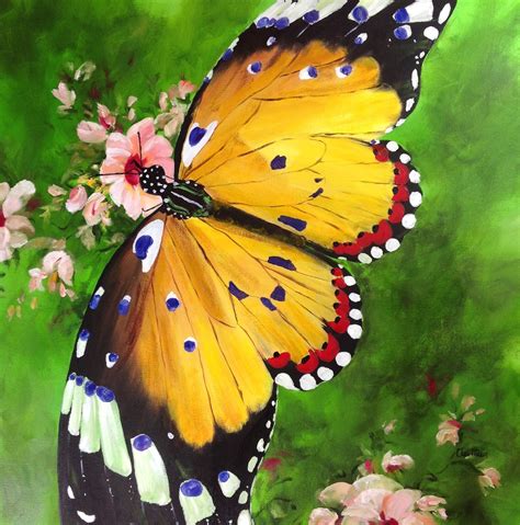 Butterfly Artbug Paintingsbutterfly Wall Artnature Artbug