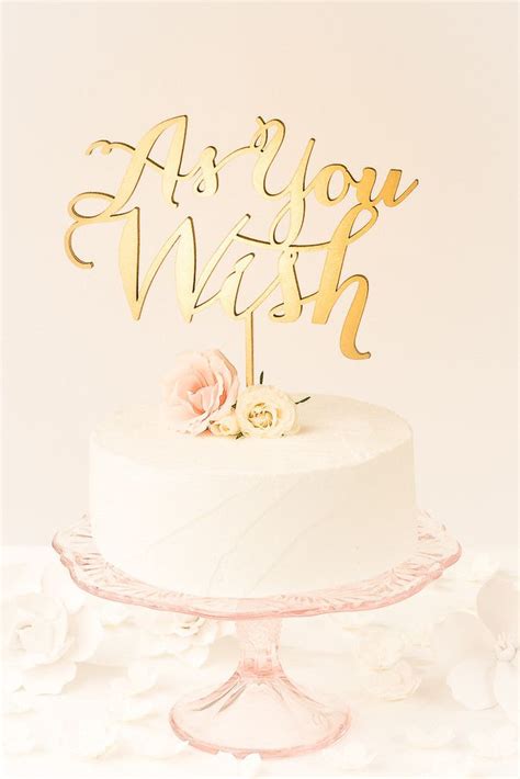 Princess Brides As You Wish Cake Topper By Better Off Wed