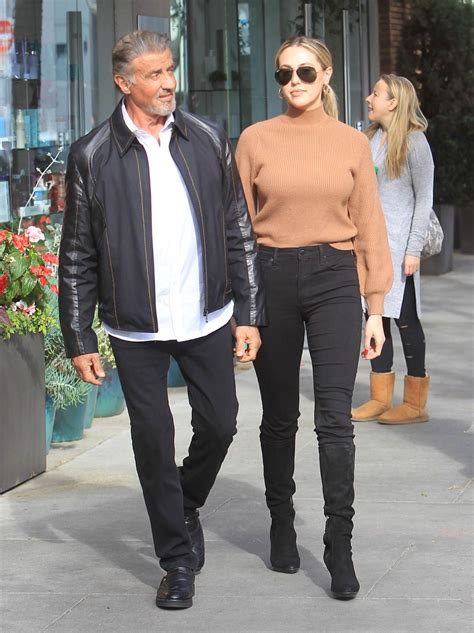 Sylvester Stallone And Daughter Sistine Spotted Out In La Photos