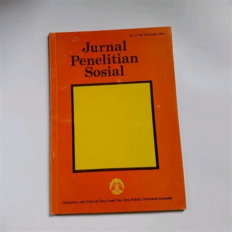 Jual Buku Jurnal Penelitian Sosial Th1983 Shopee Indonesia