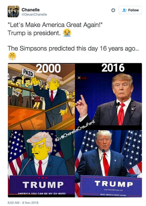 The Simpsons Predicted Donald Trump Would Become President Tv And Radio Showbiz And Tv Express