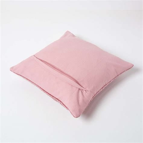 Blush Pink Crushed Velvet Cushion Cover 40 X 40 Cm