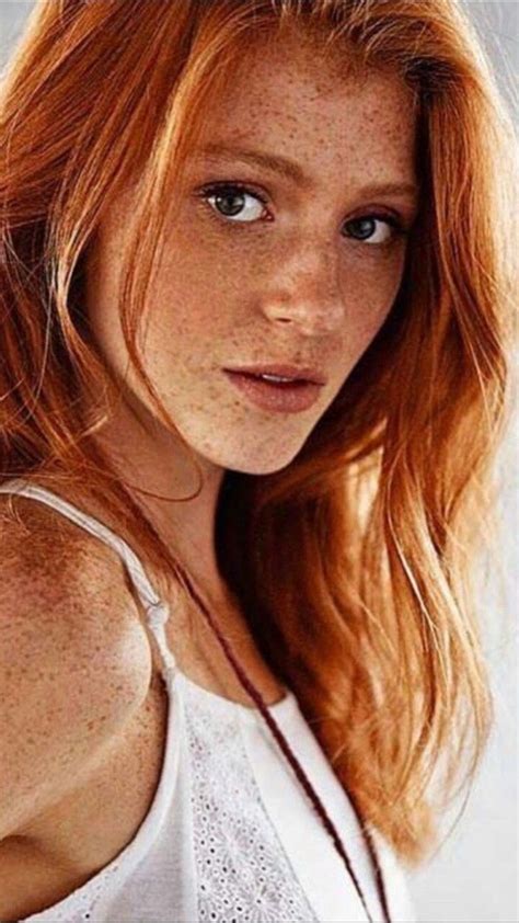 Redhead Beauty With Freckles