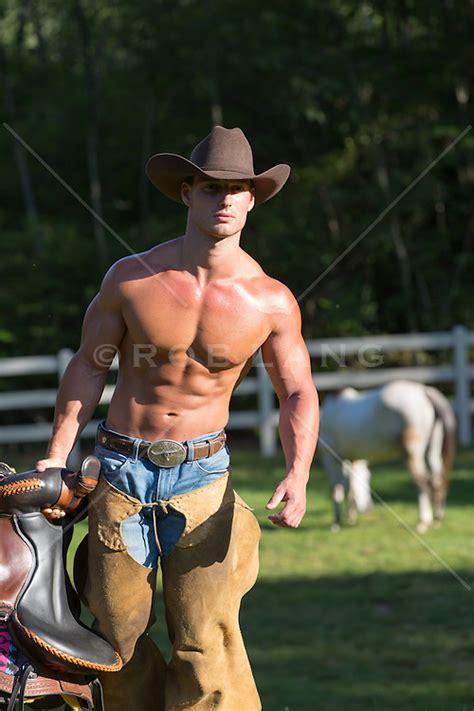 Shirtless Cowboy On A Ranch Rob Lang Images Licensing And Commissions