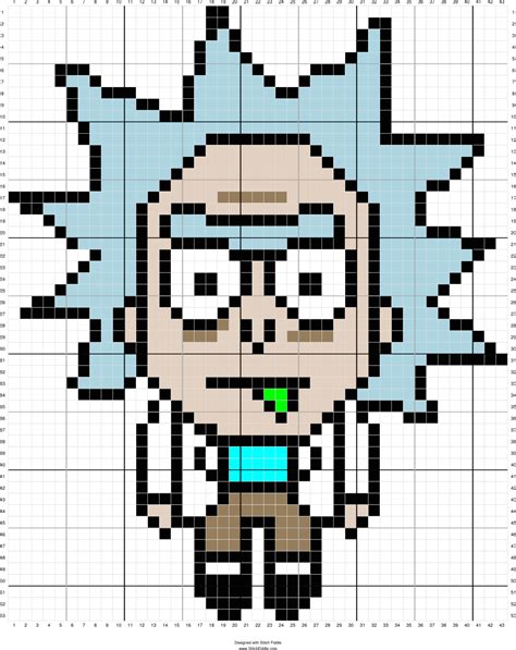 Pixel Art Rick Et Morty 31 Idées Et Designs Pour Vous Inspirer En