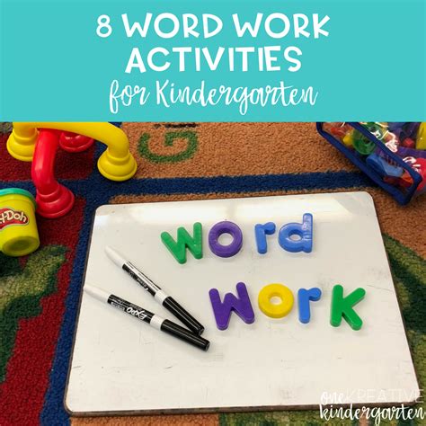 Word Work For Kindergarten And First Grade Interactive Kindergarten
