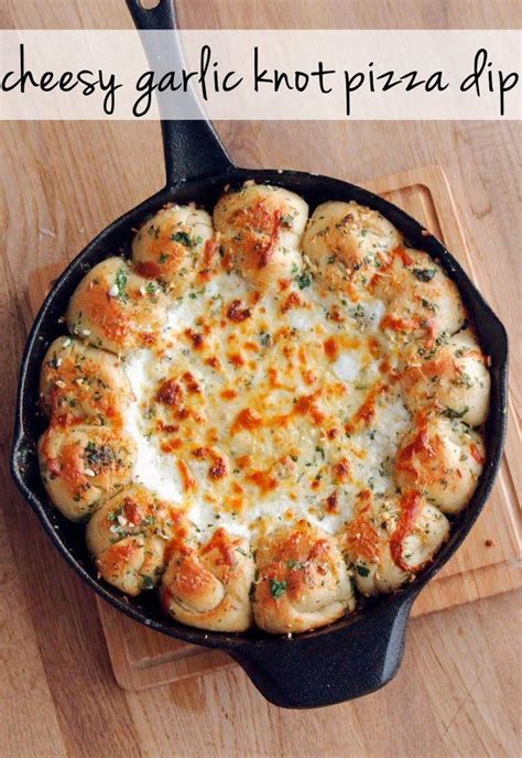 Cheesy Garlic Knot White Pizza Dip Recipe Just A Pinch Recipes