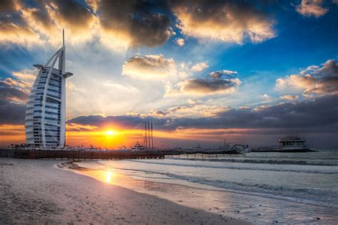 Hdr Photography Tutorial And Blog Dubai Uae Burj Al Arab Sunset From