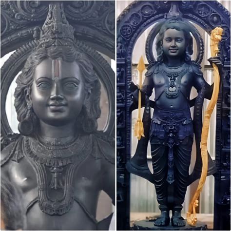First Glimpse Of Ram Lallas Idol In Ayodhya