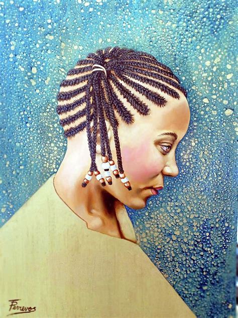 African Angel Painting By Patricia Perrevos
