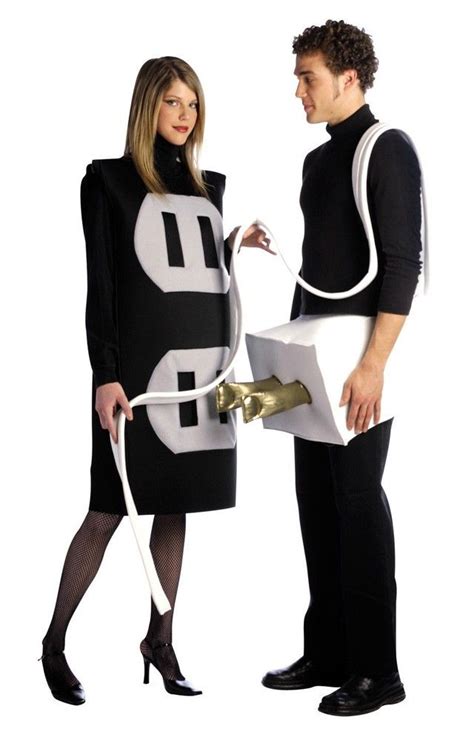 Plug And Socket Couples Costume Adult Plus Funny