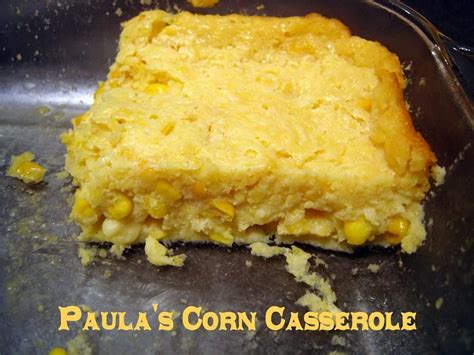 Food network invites you to try this corn casserole recipe from paula deen. Paula Deen's Corn Casserole | Corn muffin mix, Cream style ...