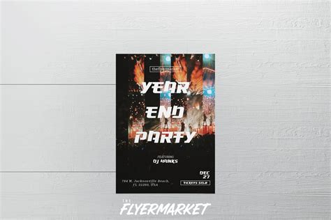 Our party flyer maker is chock full of templates to satisfy every mood, taste, and event. Year End Party Flyer Template | Creative Flyer Templates ...