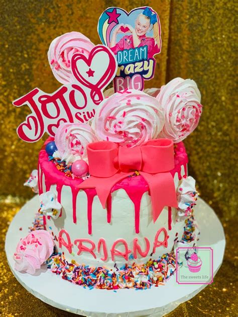 Jojo Siwa Birthday Cake Jojo Siwa 7 Inch Edible Image Birthday Cake