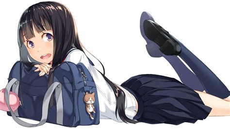 Anime Girl Laying Down