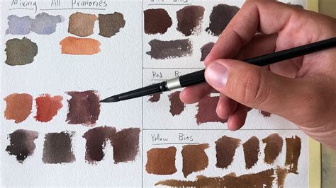 How To Mix Browns In Watercolor Youtube