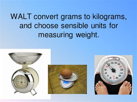 Grams to kilograms conversion powerpoint | Teaching Resources