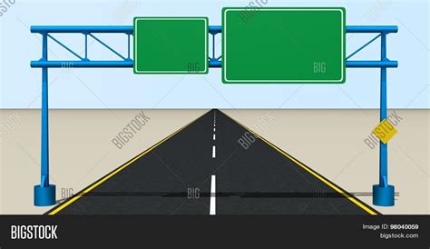Traffic Sign On Road Image And Photo Free Trial Bigstock