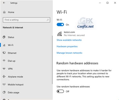 How To Enable Or Disable Wifi In Windows 10