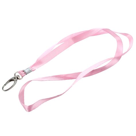 Pcs Pink Nylon Neck Strap String Keys Holder Lanyard Keychain