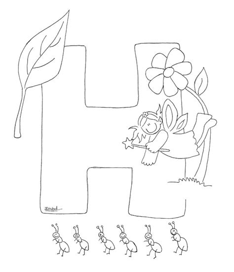 Ficha para colorear de la letra n. Letras para colorear