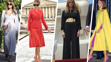 Melania Trumps First Lady Style Over The Years From Beautiful Dresses To Chic Suits Hello