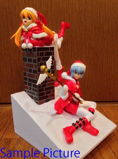 Evangelion Cake Asuka Langley Rei Ayanami Christmas Santa Figure Bandai