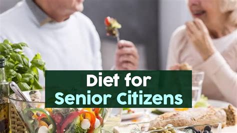 Healthy Eating For Senior Citizens Fit Tak Youtube