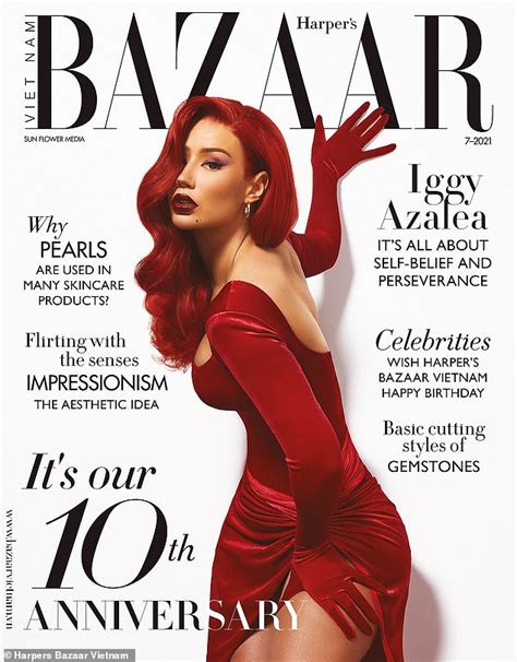 Iggy Azalea Transforms Into Jessica Rabbit For Harper S Bazaar Vietnam