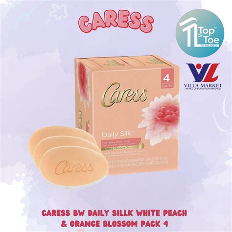 Caress Bar Daily Sillk White Peach And Orange Blossom Pack 4 Th