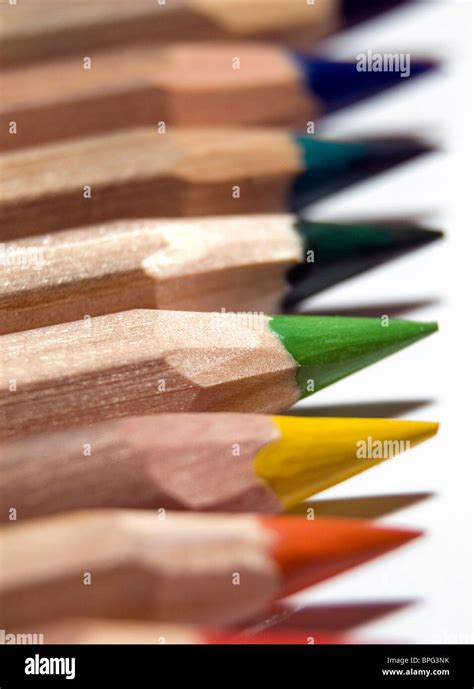 Selection Of Professional Artist Pencils Stock Photo Alamy