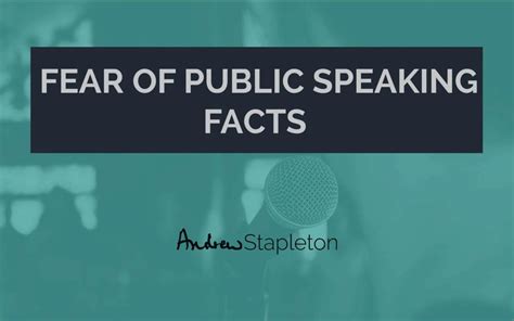 Fear Of Public Speaking The Facts You Need To Know