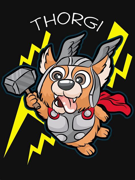 Thorgi Thor Corgi Dog Norse God Viking T Shirt By Moonpie90 Redbubble