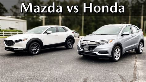 Compact Crossover Comparison 2021 Mazda Cx 30 Vs 2019 Honda Hr V In