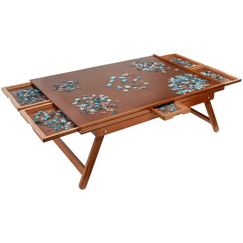 Jumbl Puzzle Board Rack 27 X 35 Wooden Jigsaw Puzzle Table W 6