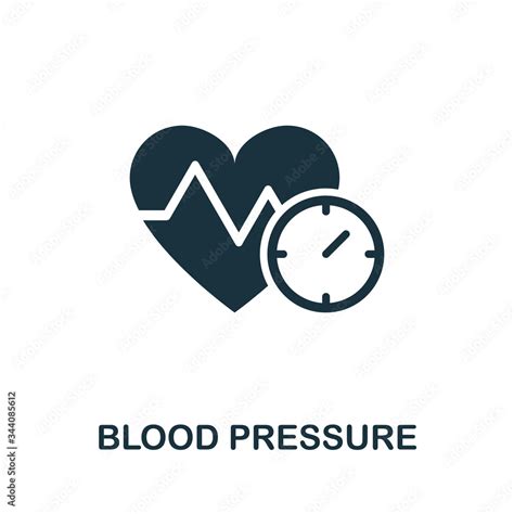 Blood Pressure Icon Simple Illustration From Medical Equipment