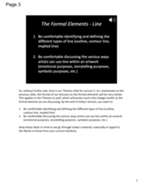 Solution Lecture 3 The Formal Elements Line Studypool