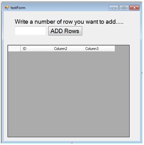 Vb Net How To Add Rows In DataGridView Using Loop SOLVED DaniWeb