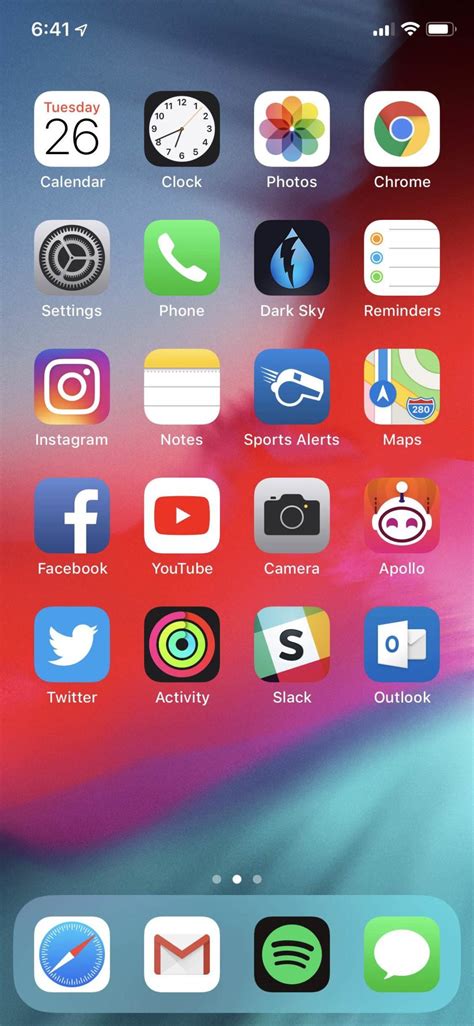 Iphone 11 Home Screen Screenshot Wallpaperuse