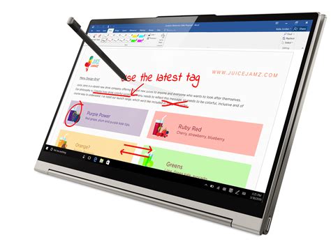 Garaged Pen Fits And Charges Inside The 14 Inch Yoga C940 Shown Here